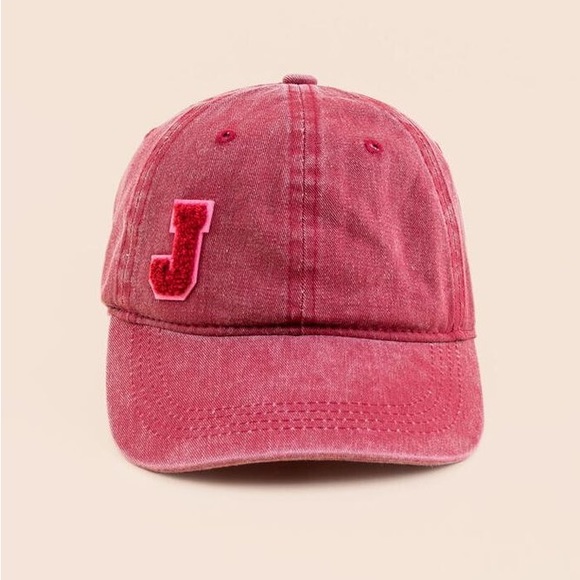 J Initial Soft Patch Baseball Hat NWT ❤️ - Picture 2 of 10